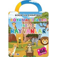 Prod Home Benim Ilk Çıkartmalı Boyama Kitabım - Egzotik Hayvanlar