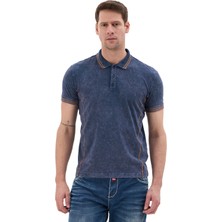 Cipo & Baxx Erkek Polo Yaka Tişört Vintage Yıkamalı Regular Fit CT852