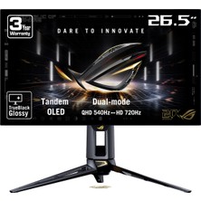 Asus Rog Swıft PG27AQWP-G Edition 20 -31.5 Tandem OLED Gamıng Dual Mode 2560X1440 0.02MS 2K-540Hz
