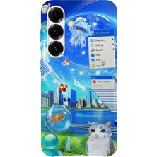 Lelia Samsung Galaxy S26 Plus Uyumlu Baskılı Şeffaf Telefon Kılıfı | Koleksiyon: Aeroglass Mirage