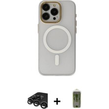 Marsilyan™- iPhone 15 Pro Max Kılıf Yadigar Işık - Siyah Joko Magic 5d Hayalet Cam + Raze Metal Kamera Lens - Tmgı