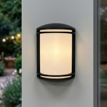 Horoz Electric Orkide 4 Siyah Dış Cephe Bahçe Duvar Apliği Armatürü