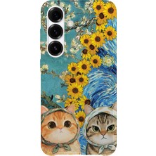 Lelia Samsung Galaxy S26 Plus Uyumlu Baskılı Şeffaf Telefon Kılıfı | Koleksiyon: Kawaii Cat