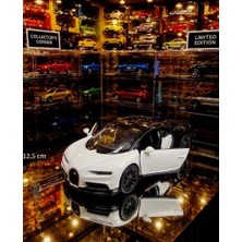 Oyuncak Sahili Bugatti Veyron Beyaz W16 Diecast 1:36 Ölçek Model 12.5cm Metal Araba Kapıları Açılır Metalic Blackwhite