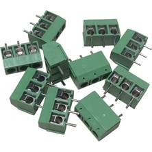 Devre Dünyası 10 Adet 3 Pin 0 No 5.00MM Yeşil Klemens 250V 16A Awg 22-14 Zlcnn CY301-5.0