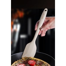 Empressco Bej Silikon Spatula, Pratik ve Dayanıklı Mutfak Gereci