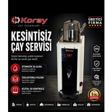 Koray Soğutma Slim Model Çay Makinesi Çay Kazanı Çay Semaveri