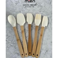 Empressco Mien 5'li Silikon Sıpatula Seti - Beyaz, Dayanıklı ve Pratik Mutfağınız Için