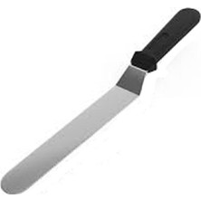 Empressco Eğik Oval Uçlu Pasta Spatulası, 20 Cm, Profesyonel ve Dayanıklı Tasarım