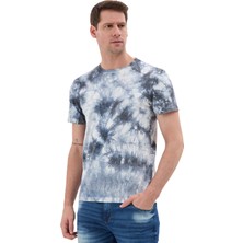 Cipo & Baxx Batik Desenli Bisiklet Yaka Regular Fit Kısa Kollu Erkek T-Shirt CT864
