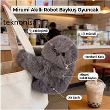 Teknonisa Şarjlı Mirumi Peluş Oyuncak - Sese ve Harekete Duyarlı Baykuş Akıllı Konuşan Şarkı Söyleyen Kafa Döndüren