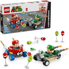 Ahl Shop Super Mario: Mario Kart – Baby Mario ile Baby Luigi 72034, 8 Yaş ve Üzeri Erkek ve Kız Çocukları Için Yaratıcı Oyuncak Yapım Seti, Doğum Günü Hediyesi (321 Parça)