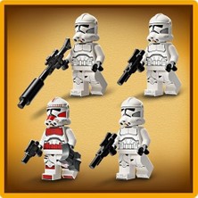 Ahl Shop Klon Trooper ve Savaş Droidi Savaş Paketi Seti 75372 – 7 Yaş ve Üzeri Kız ve Erkek Çocuklar Için 4 Minifigür ve 5 Droid Içeren Oyuncak Yapım Seti, Doğum Günü Hediyesi Fikri (215 Parça)