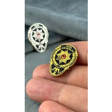 kuyumcudan Özel Güvenlik Altın/gümüş Kaplama Yaka Rozeti