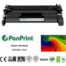 PanPrint Hp Laserjet Pro Mfp 4103FDW Siyah Yüksek Kapasiteli Chipli Muadil Toner (W1510X - 151X)