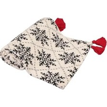 Ahl Shop Snowflake Koltuk Şalı 125X150CM