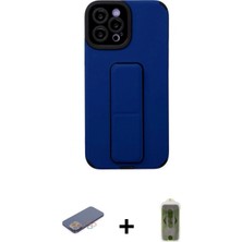 Marsilyan™- iPhone 12 Pro Max Kılıf Çekirdek Yansıma - Siyah Joko Magic 5d Hayalet Cam + Renkli Kamera Lens Koruma Cam - Pe