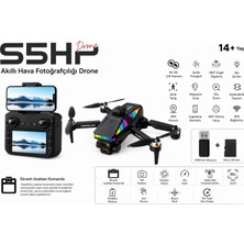 Atlt Atlantis S5HP Drone Akıllı Hava Fotoğrafçılığı Dron 4K Hd Çift Kamera 360 Derece Engel Algılama 50XZOOM USB Kart Okuyucu+ Micro Sd Kart Hediye Katlanabilir Wifi Cam Uygulama Kontrol Ekrablı Uzaktan Kumanda