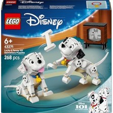 Ahl Shop ve 101 Dalmaçyalı Köpek Yavruları 43271-6 Yaş ve Üzeri Kız ve Erkek Çocuklar Için 2 Dalmaçyalı Yavru Köpek Karakteri ve Kemik Içeren Oyuncak Yapım Seti (268 Parça)