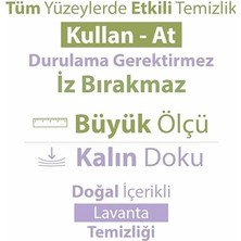 Ahl Shop Doğadan Pratik Temizlik Baby Turco Doğadan Yer Temizlik Havlusu Lavanta 50 Adet