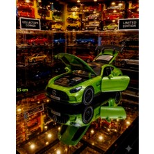 Oyuncak Sahili Mercedes Amg Gt Dıecast Koleksiyon Model Işık ve Ses Metal Araba Kapı Bagaj Kaput Açılır 15X6CM Yeşil 1:32 Ölçek