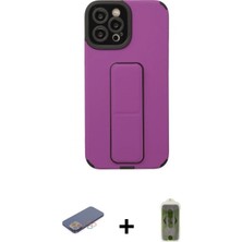 Marsilyan™- iPhone 12 Pro Max Kılıf Çekirdek Yansıma - Siyah Joko Magic 5d Hayalet Cam + Renkli Kamera Lens Koruma Cam - Pe