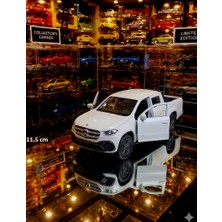 Oyuncak Sahili Mercedes Benz x Class Metal Kamyonet Diecast 11.5cm Koleksiyon Orjnal Pıckup Kapıları Açılır Metalic Kırmızı