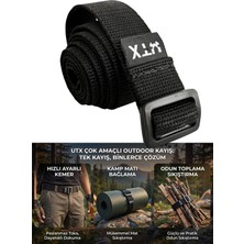 Utx Taktik Outdoor Ayarlanabilir Kemer ve Çok Fonksiyonlu Ekipman Bağlama Kayışı 90 cm