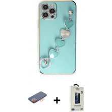 Marsilyan™- iPhone 12 Pro Max Kılıf Nova Işık Prime - Siyah Bilvis Hayalet Cam Ekran Koruyucu + Renkli Kamera Lens Koruma Cam - Tu