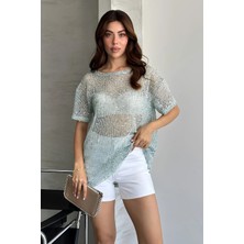 Shopping Shop Pullu File Bluz MINT
