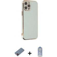 Marsilyan™- iPhone 12 Pro Max Kılıf Yankı Serisi - Siyah Joko Magic 5d Cam + Metal Kamera Lens Koruma Cam - Kı