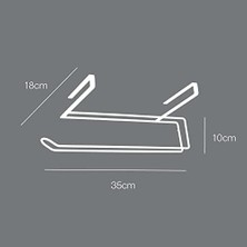 Ahl Shop Easyroll - Mutfak Rulo Askısı, Polytherm Kaplama, Gri