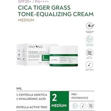 Ahl Shop Anyong Cica Tiger Grass Ton Eşitleyici ve Kızarıklık Karşıtı Krem Medium 20 Spf 30 ml Orta Cilt Tonları