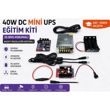 Masrokit MASROKİT 40W DC Mini UPS Eğitim Kiti – 3S BMS Korumalı ve Boost Converter Destekli