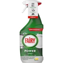 Ahl Shop Power Sprey, 3'ü 1 Arada, Bulaşıklarınız ve Mutfağınız Için Zahmetsiz Temizlik ve Parlaklık, Limon Kokulu, 800ML