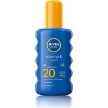 Ahl Shop Sun SPF20 Güneş Koruyucu Vücut Spreyi, Anında Uva Koruması, 48 Saat Nemlendirici, Suya Dayanıklı
