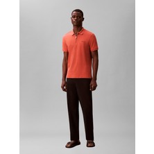 Calvin Klein Ss Slım Supıma Zıp Polo