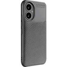 Ahl Shop Honor 400 ile Uyumlu Silikon Kılıf Tpu Negro Silikon Ultra Slim Fit Kılıf Ile Uyumlu Karbon Delux Kılıf (Gri)