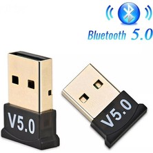 Ahl Shop Plus PX-AC-BTU50 Bluetooth 5.0 USB Adaptör, Mini Dongle Bluetooth Alıcı, Pc Laptop Notebook Için Kablosuz Bluetooth Çevirici, Windows 10/11 Tak Çalıştır USB Bluetooth Dongle