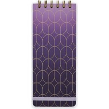 Episode Ombre Purple Ombre Dikey Spiralli Defter