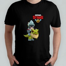 Pixxa Brawl Stars Draco Unisex %100 Pamuklu Bisiklet Yaka T-Shirt
