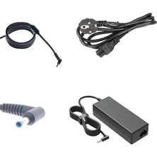 Ahl Shop Notebook Adaptör - Mavi Uç Ince Pinli - 4.5 × 3.0mm - HSN-102C-5, HSN-I04C, HSN-I36C-5, HSN-Q03C, HSN-Q04C, HSN-Q05C, HSN-Q06C, HSN-Q07C, HSN-Q08C, HSN-Q27C Muadili ile Uyumlu PRS-024