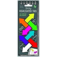 If Sticky Highlighter Tabs Renkli Ok Şeklinde Post It