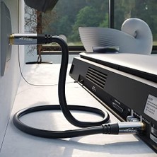 Ahl Shop – 4K Anten Kablosu, Koaksiyel Kablolar – 2m – Dijital ve Analog Tv Için Tv Kablosu, Metal Konnektörler – 0,5-20M Arasında Mevcut (Fişten Dişi Uca, Dvb-C/dvb-T/dvb-S Için, Siyah)