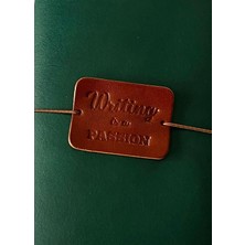 Aegean Leather Aegean  Leather Deri Defter Lastiği Konyak