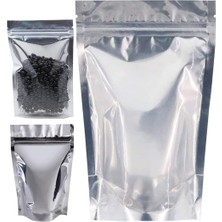 Gerçek Trend Şeffaf Metalize Kilitli 1000GR 20X30 cm Doypack 100’LÜ Aç-Kapa Kilitli Oturan Poşet