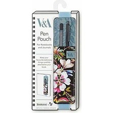If Bookaroo Pen Pouch Siyah Çiçekli Lastikli Kalemlik