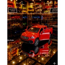 Oyuncak Sahili Mercedes Benz x Class Metal Kamyonet Diecast 11.5cm Koleksiyon Orjnal Pıckup Kapıları Açılır Metalic Kırmızı
