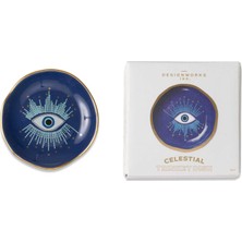 Designworks İnk Designworks Ink Celestial Seramik Tabak- Starry Eyed