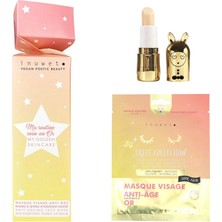 Inuwet Golden Skincare Gift Set Cracker – Yüz Maskesi & Dudak Balmı